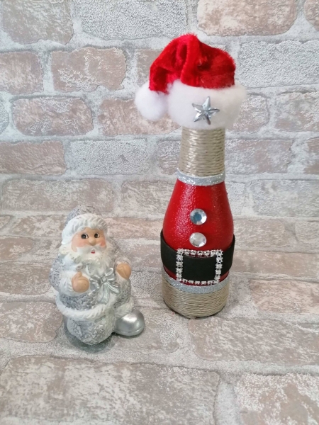 Kleine Nikolaus Sektflaschen Weihnachtsgeschenk für Mitarbeiter