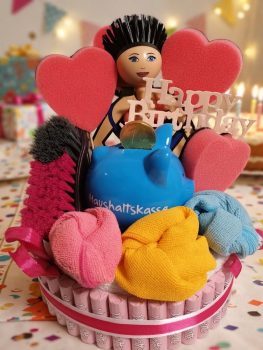 Lustige Geschenkidee zum Geburtstag Haushaltskasse