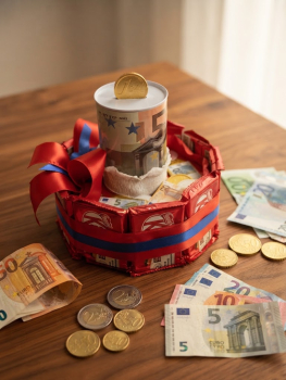 Geldgeschenk Schokoladentorte