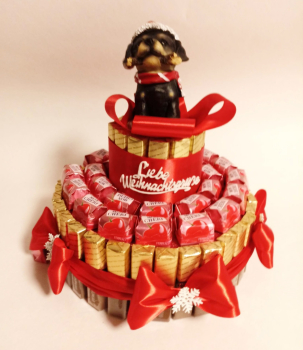 Originelle Weihnachts 2 Stöckige Pralinentorte
