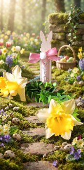 Osterhase Gastgeschenk (2er-Set) für Mitarbeiter, Lieferanten & Pflegedienst