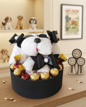 Handtuchhund Torte