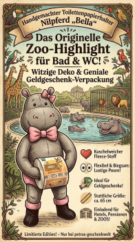 Toilettenpapierhalter Nilpferd Bella