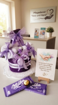 Handtuchtorte zum Geburtstag für Damen