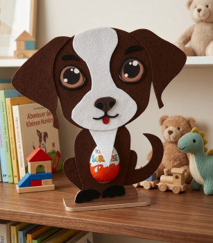 Hund Geschenkschachtel im Spaßei