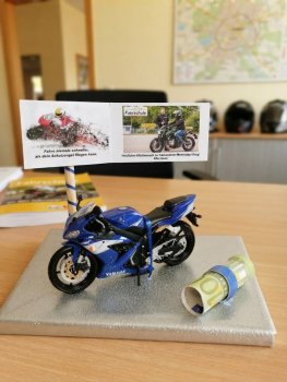 Geldgeschenk  Motorrad Führerschein-Geburtstag,Reise Geld, Zuschuss