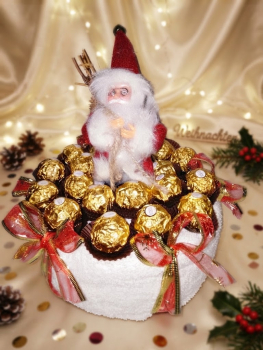 Handtuchtorte zu Weihnachten für Damen