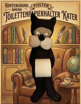 Toilettenpapierhalter Kater