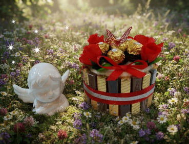 Pralinen Handtuchtorte  Geburtstags Geschenk für Damen