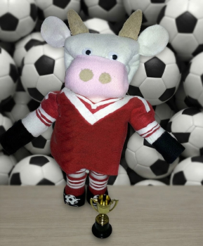Figur Fußballkuh