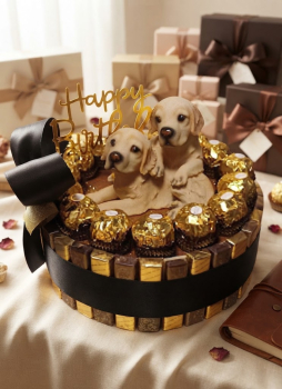 Pralinentorte zum Geburtstag  Tierfreund