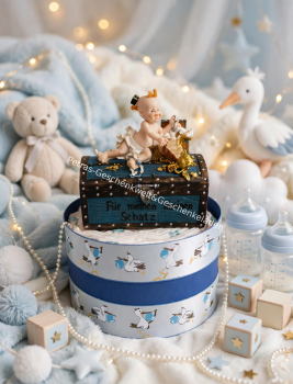 Windeltorte mit Spardose