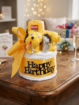 Handtuchtorte zum Geburtstag