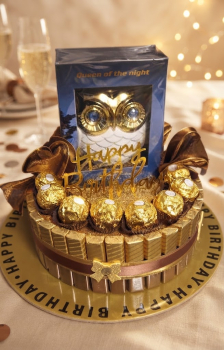 Pralinen  Handtuchtorte zum  Geburtstag eigene Herstellung
