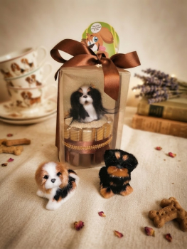 Geschenkbox mit  Hund Gastgeschenk