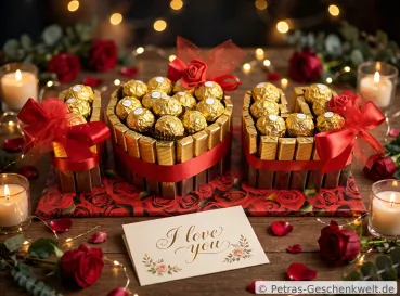Pralinen Herz Torte I love you