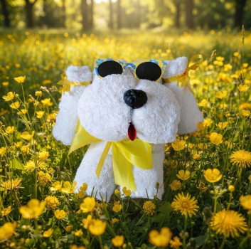 Handtuchfigur Hund mit Brille – Sommerlove
