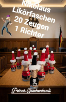 Kleine Nikolaus Likör Flasche Weihnachtsgeschenk für Mitarbeiter