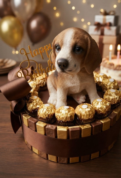 Pralinentorte zum Geburtstag Tierfreund