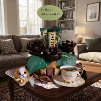 Pralinentorte „Kleines Dankeschön“ – Geschenk für Kaffeeliebhaber