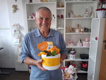 Handtuchtorte zum Geburtstag