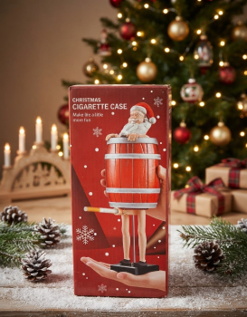 Preview: Explosionsbox Weihnachten schwarz silber Glitzer Hirsch – Frohe Weihnachten
