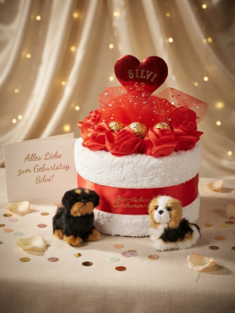 Geburtstags Handtuchtorte für Damen