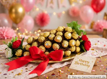 Pralinen Weintraube Geschenk für Damen