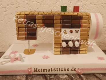 Sticknähmaschine "Inas Faden" aus 91 Merci – TOP Geschenk für Schneiderin | Geschäftseröffnung | Geburtstag
