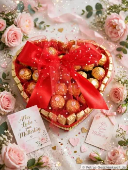 Rocher Herztorte zum Muttertag/Geburtstag