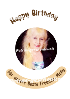 Preview: Beste Freundin Geburtstags Handtuchtorte