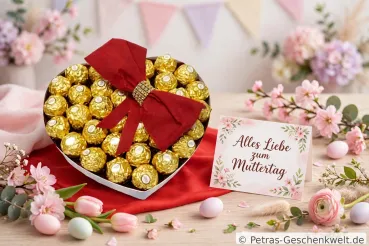 Pralinen Herz  zum Geburtstag