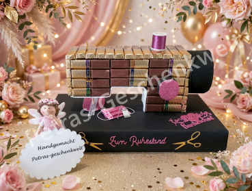 Pralinen Nähmaschine zum Geburtstag/Ruhestand