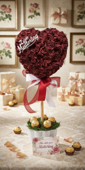 Rosenherz Geschenk zum Muttertag-Ausverkauft-