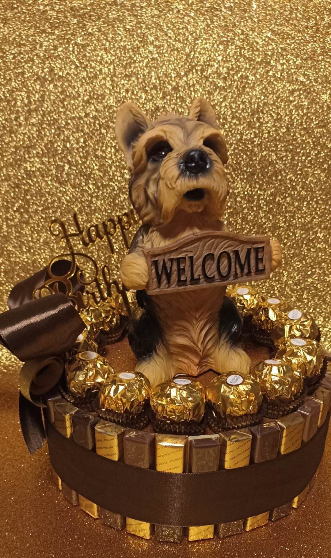 petras-geschenkwelt - Pralinentorte zum Geburtstag Tierfreund