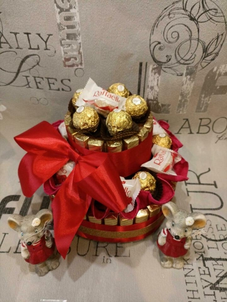 petras-geschenkwelt - Pralinentorte zum Geburtstag