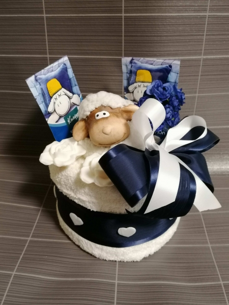 Handtuchtorte Schlaf schön -Mitbringsel