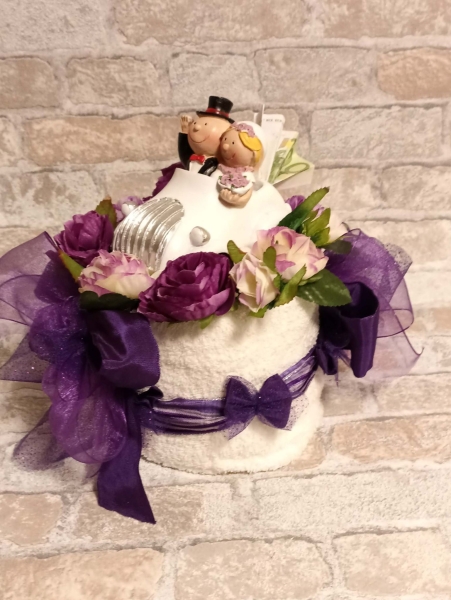 Handtuch Hochzeitorte Geldgeschenk
