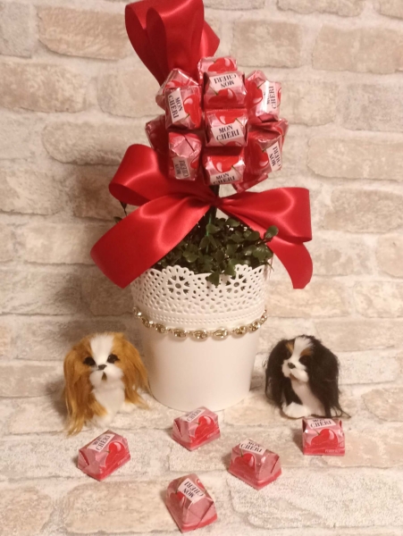 Kleiner Pralinen Baum zum Muttertag