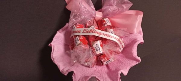 Pralinenstrauß zum Muttertag