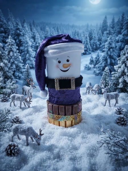 Schneemannfigur Gast-Wichtelgeschenke