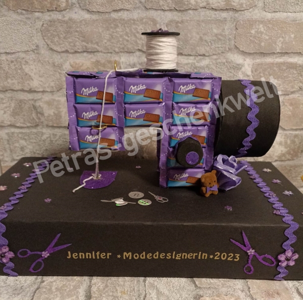 Schokoladen Nähmschine zur Bestandenen Prüfung