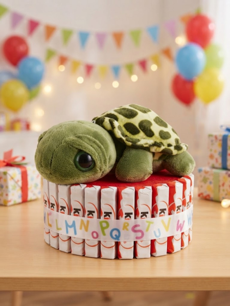 Schokoriegel-Torte „Süße Schildkröte“