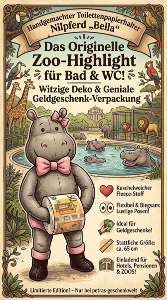Toilettenpapierhalter Nilpferd Bella