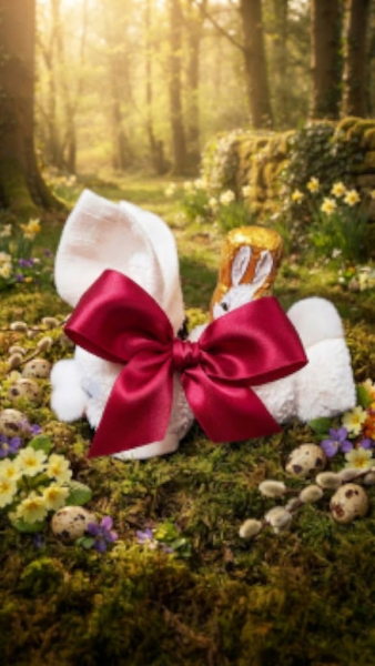 Süßer Osterhase mit Seifenhandtuch Geschenk für Mitarbeiter-Lieferanten – Eigene Herstellung