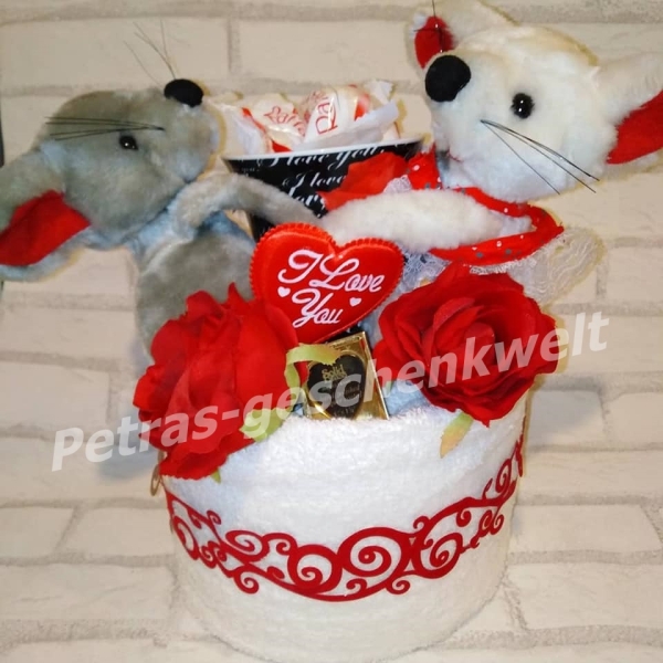 Handtuchtorte für Verliebte