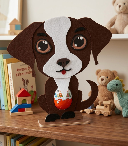 Hund Geschenkschachtel im Spaßei