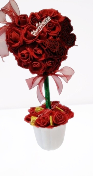 Herz Rosenbaum kleines Dankeschön von Herzen