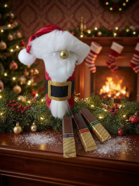 Nikolaus Schachtel rund  mit Süssigkeiten