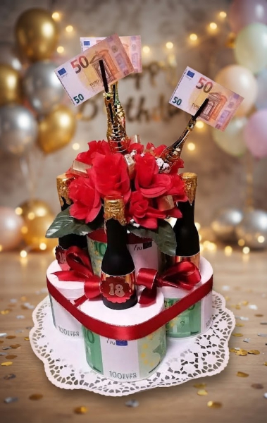 Toilettenpapiertorte zum 18.Geburtstag